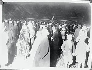 Scene During Charles Lindbergh's Historic Flight to Paris