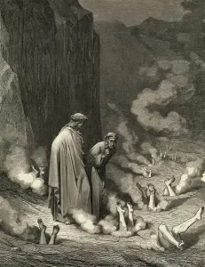 Desolate Prints: Scene from Dante's Inferno