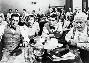 Drinking Glass Prints: A Scene from Inherit the Wind