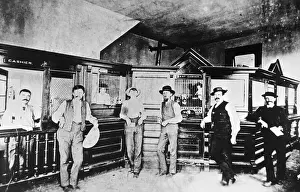 Banking Prints: Scene Inside Frontier Bank