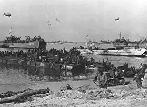 Invasion Prints: Scene From The Invasion Of Normandy