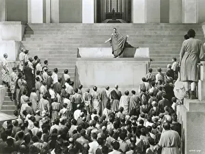 Prints of Marlon Brando plays Marc Anthony in MGM's 1953 film Julius Caesar, directed by Joseph Mankiewicz The Iconic Moments Captured: Scene from Julius Caesar
