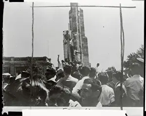 Scene of Riotous Streets in Teheran