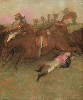 Injury Prints: Scene From The Steeplechase: The Fallen Jockey