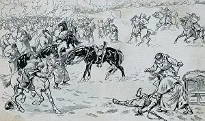 Native Am Prints: Scene From Te Riel Rebellion