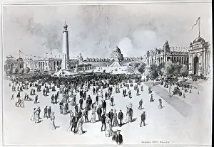 Worlds Fair Prints: Scene At Worlds Fair Illustration