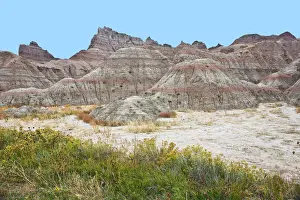Scenic landscape of Cedar Pass Area in Badlands National Park, South Dakota, USA