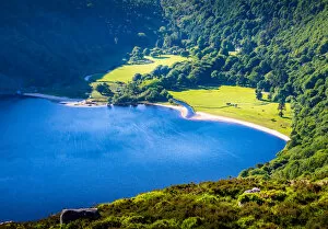 Images Dated 6th June 2018: The scenic Lough Tay also known as the Guinness Lake, Wicklow Mountains, County Wicklow