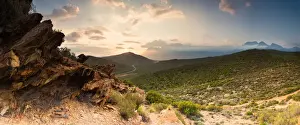 Scenic panoramic photo over the Breedevalley region in the Western Cape of south africa