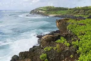 Hawaii Gallery: Scenic trail along Makawehi Lithified Cliffs, Kauai, Hawaii, USA