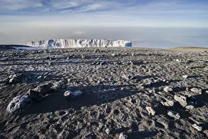 Freezing Prints: Scenic view of glaciers at Uhuru Peak