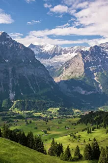 Snowcapped Mountain Collection: Scenic view of Grindelwald-First, Switzerland