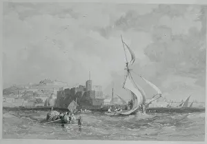 Naples Prints: Scenic View of Naples from Sea
