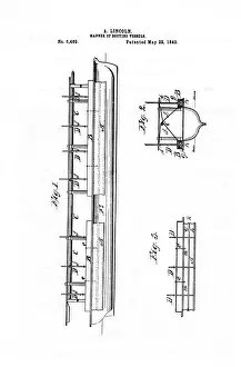 Patent Prints: Schematic Drawing Lincolns Buoy Patent
