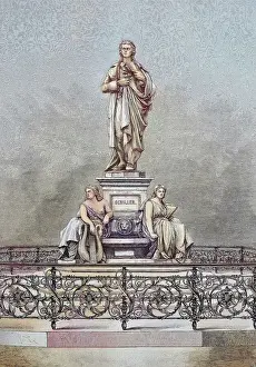 Human Likeness Prints: Schiller Monument in Berlin, Germany