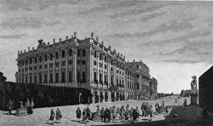 Prints of 1782: Schonbrunn, the Imperial Summer Palace in Vienna, built in the rococo style. (Photo by Hulton Archive/Getty Images) Heritage Images Prints: Schonbrunn Palace