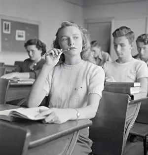Pencil Prints: School Bus Driver and High School Student