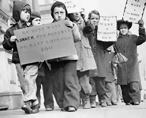 Picketing Prints: School Children Protest
