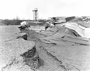 Earthquake Prints: School Destroyed in Earthquake