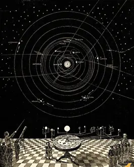 Schoolchildren Learning Revolution of Planets