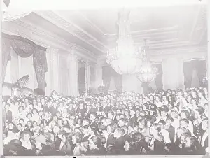 Harding Prints: Schoolchildren Serenading President and Florence Harding