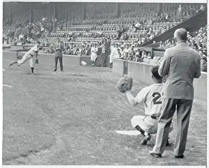 Scientist Observing Baseball Pitching
