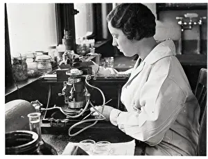 Medical Research Prints: Scientist Researching Cancer Cells