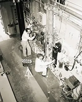 Scientist Work on Atomic Research