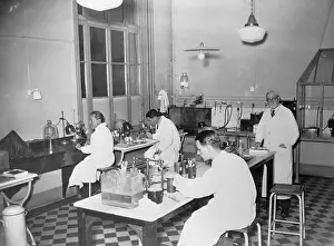 Scientists Studying in Laboratory