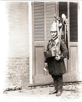 Scissors Prints: Scissor Grinder Carrying His Tools