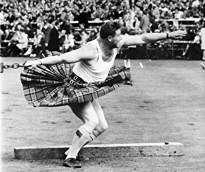 Kilt Prints: Scotsman Throwing Hammer