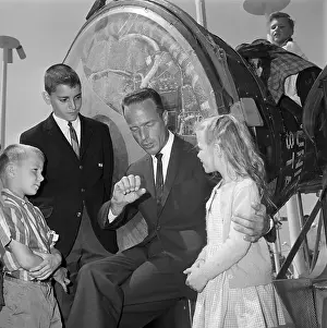 Scott Carpenter Talking to Children