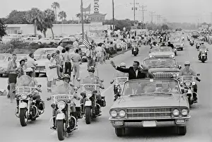 Rene Carpenter Prints: Scott Carpenter Waving to Crowd