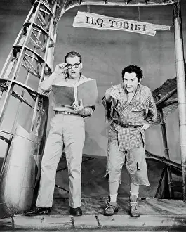 Scott McKay and Burgess Meredith on Stage