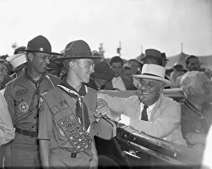 60 64 Years Prints: Scout honored by President