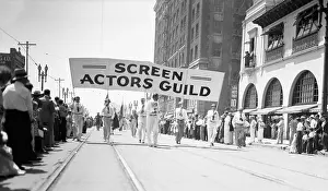 Screen Actors Guild Marching in Labor Day Parade