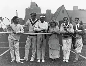 Teenage Boy Prints: Screen Stars with Tennis Pros