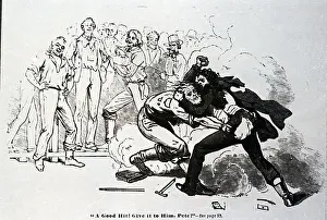 Scuffle In California Mining Camp