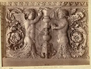 Pouring Prints: Sculpture/Cherubs Pouring Water W/Vase