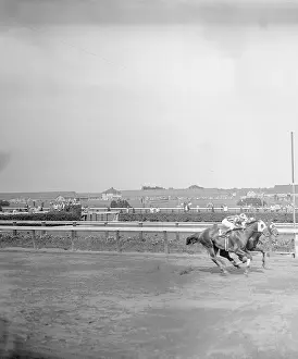 Jockey Prints: Sea Biscuit Winning Race