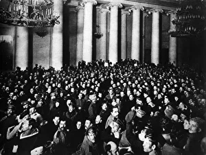 Russian Revolution (1917-1922) Collection: A Sea Of Faces