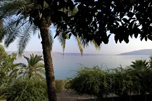 Lakes Prints: Sea of Galilee, also Kinneret, Lake of Gennesaret, or Lake Tiberias, Israel, Middle East