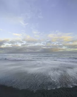 Sea, surf and clouds, South Island, New Zealand