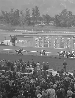 Jockey Prints: Seabiscuit Racing at Santa Anita