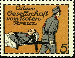 Soldiers Prints: Sealing stamp Austrian Red Cross Society