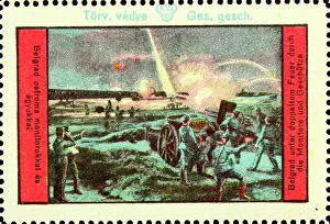 Soldiers Prints: Sealing stamp Belgrade under fire