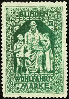 Charities Prints: Sealing stamp Blind welfare