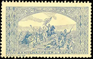 Battles Prints: Sealing stamp Centenary celebrations Aspern
