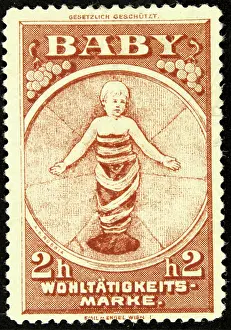Infants Prints: Sealing stamp Charity stamp