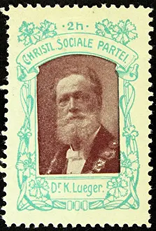 Politicians Prints: Sealing stamp Christian Social Party Vienna